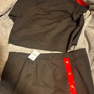 2 piece skirt and shirt set